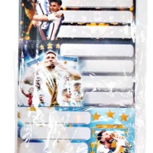ETIQUETAS PAQUETE X 4 TIRAS SELECCION ARGENTINA DE MIL COLORES