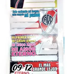 ETIQUETAS PAQUETE X 4 TIRAS RIVER PLATE DE MIL COLORES
