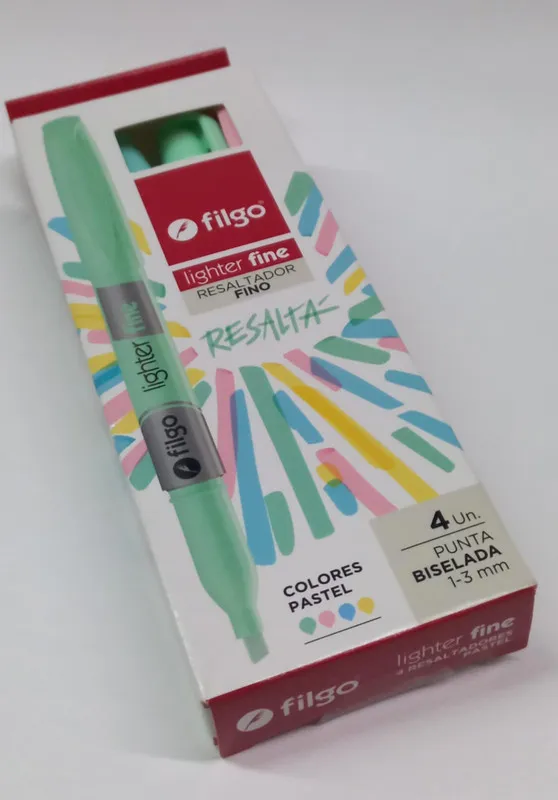 RESALTADOR FINO X 4 U. FILGO FLUO