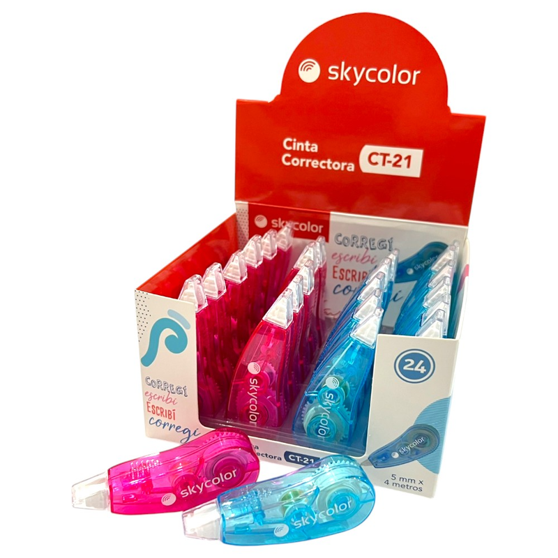 CORRECTOR EN CINTA CT-21 5MM X 4 MTS JJ30745-A SKYCOLOR