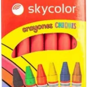CRAYONES DE CERA CHIQUIS 6 COLORES