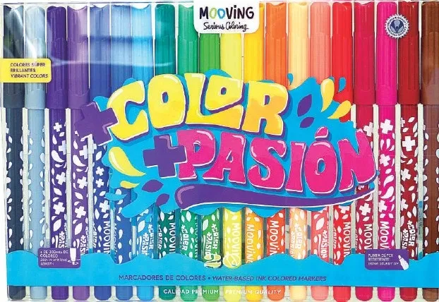 COLORING MARCADORES DE COLORES X 20 MOOVING COLORING